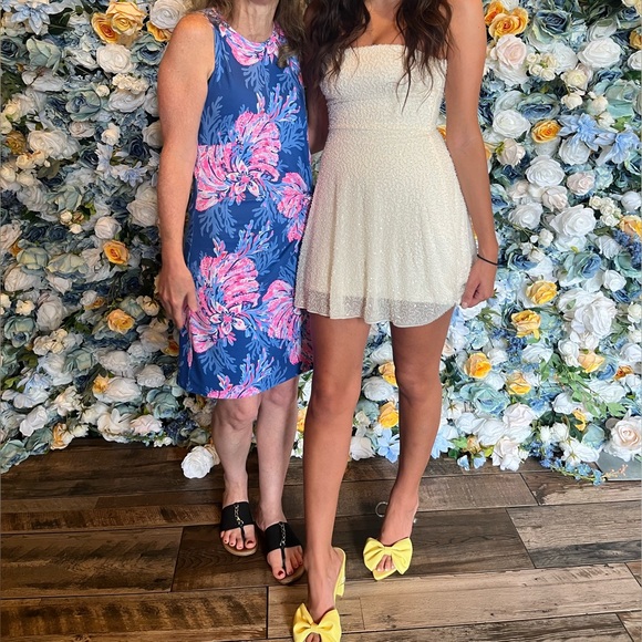 Oh Polly Salerno Embellished Mini Dress in White - Picture 3 of 5